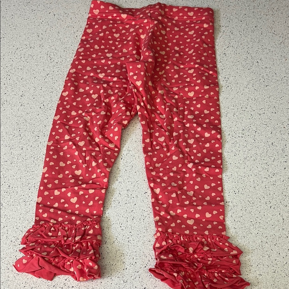 Matilda Jane Heart Patterned Ruffle Leggings - Picture 4 of 4